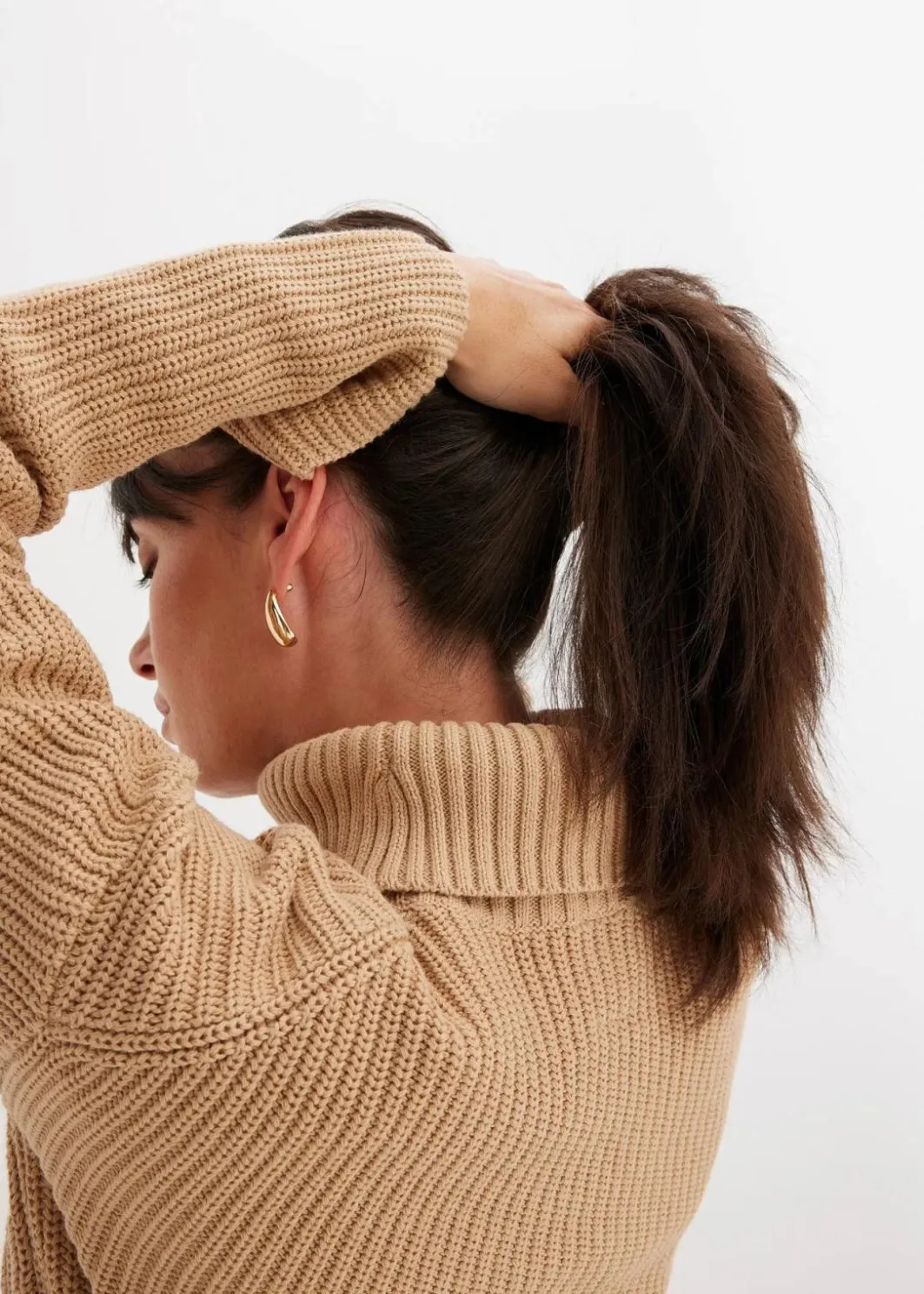 Best Rollkragenpullover aus reiner Baumwolle Damen Pullover & Strickjacken|Strickmode