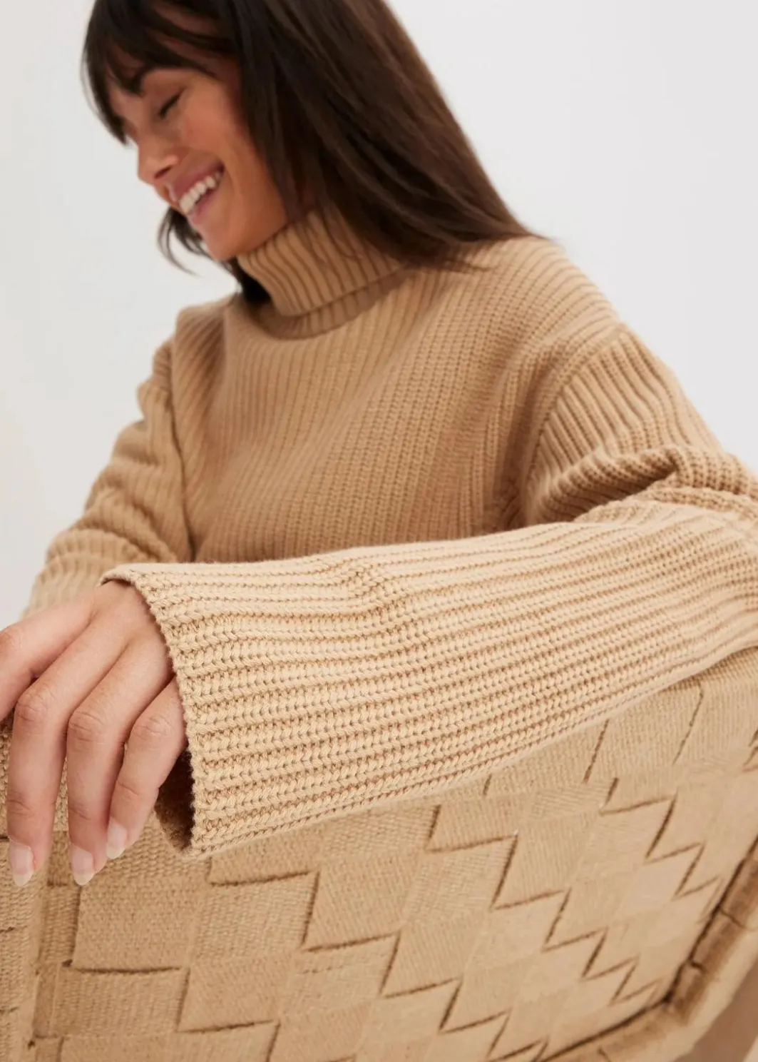 Best Rollkragenpullover aus reiner Baumwolle Damen Pullover & Strickjacken|Strickmode