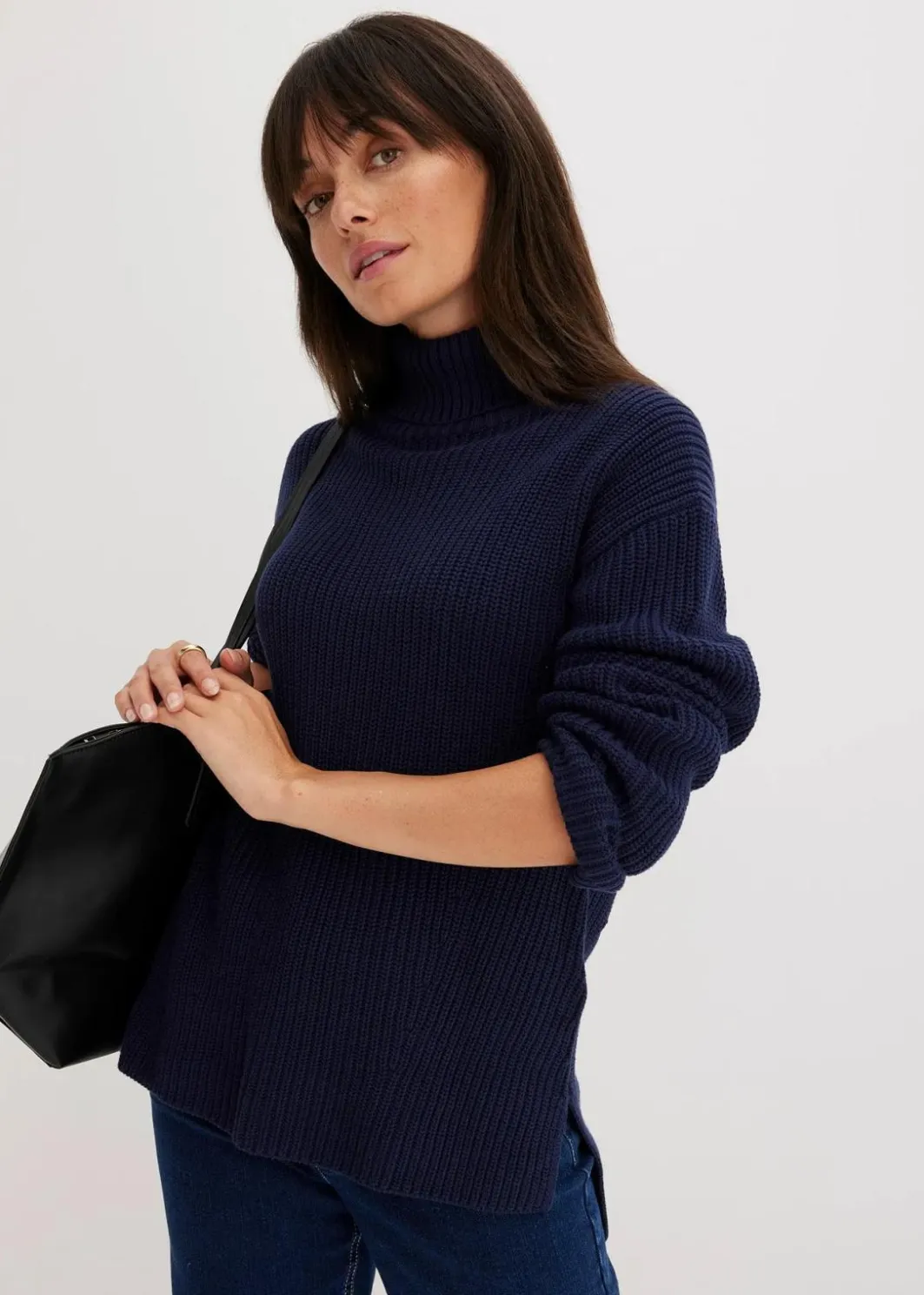 Online Rollkragenpullover aus reiner Baumwolle Damen Bekleidung·Umstandsmode|Bekleidung·Jeans
