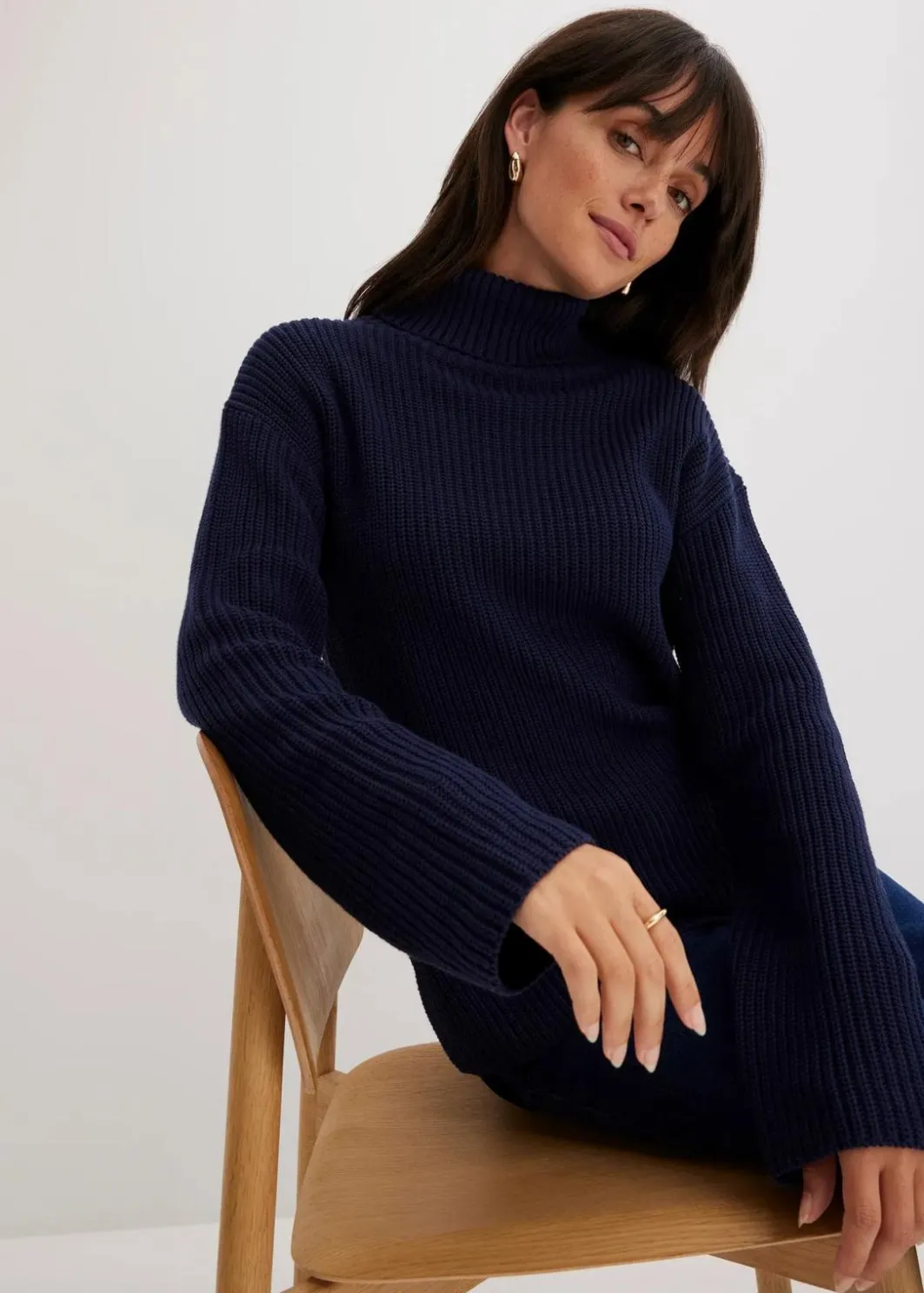 Online Rollkragenpullover aus reiner Baumwolle Damen Bekleidung·Umstandsmode|Bekleidung·Jeans