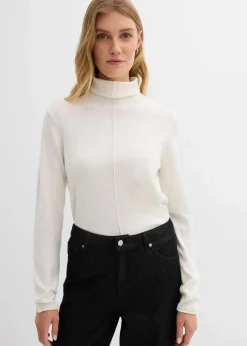 Damen bonprix Bekleidung·Umstandsmode|Bekleidung·Jeans|Rollkragenpullover aus weichem Kaschmir-Mix