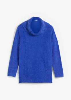 Damen bonprix Pullover & Strickjacken|Strickmode|Rollkragenpullover aus weichem Federgarn