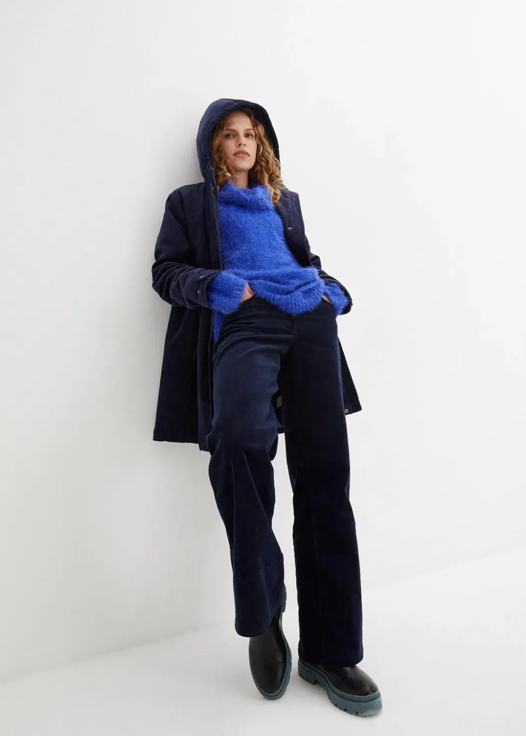 Damen bonprix Pullover & Strickjacken|Strickmode|Rollkragenpullover aus weichem Federgarn