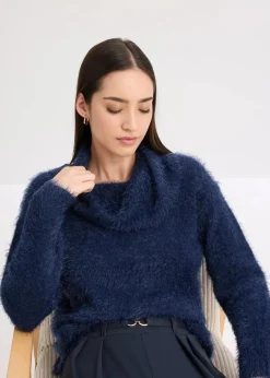 Damen bonprix Bekleidung·Umstandsmode|Pullover & Strickjacken|Rollkragenpullover aus weichem Federgarn