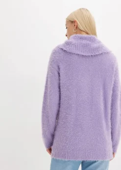 Online Rollkragenpullover aus weichem Federgarn Damen Bekleidung·Umstandsmode|Pullover & Strickjacken