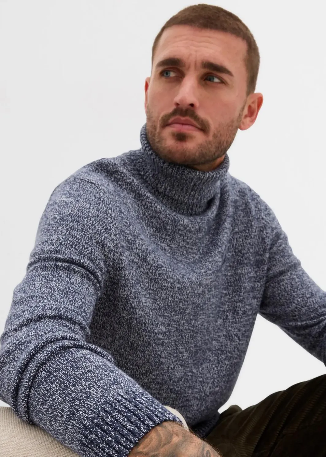 Outlet Rollkragenpullover mit Baumwolle Herren Pullover & Strickjacken|Basics