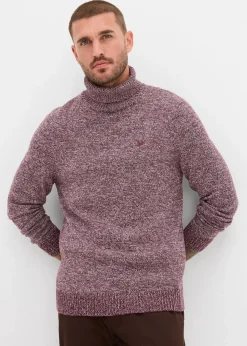 Sale Rollkragenpullover mit Baumwolle Herren Große Größen|Basics