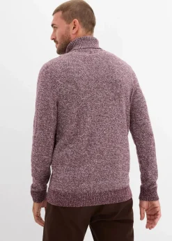 Sale Rollkragenpullover mit Baumwolle Herren Große Größen|Basics