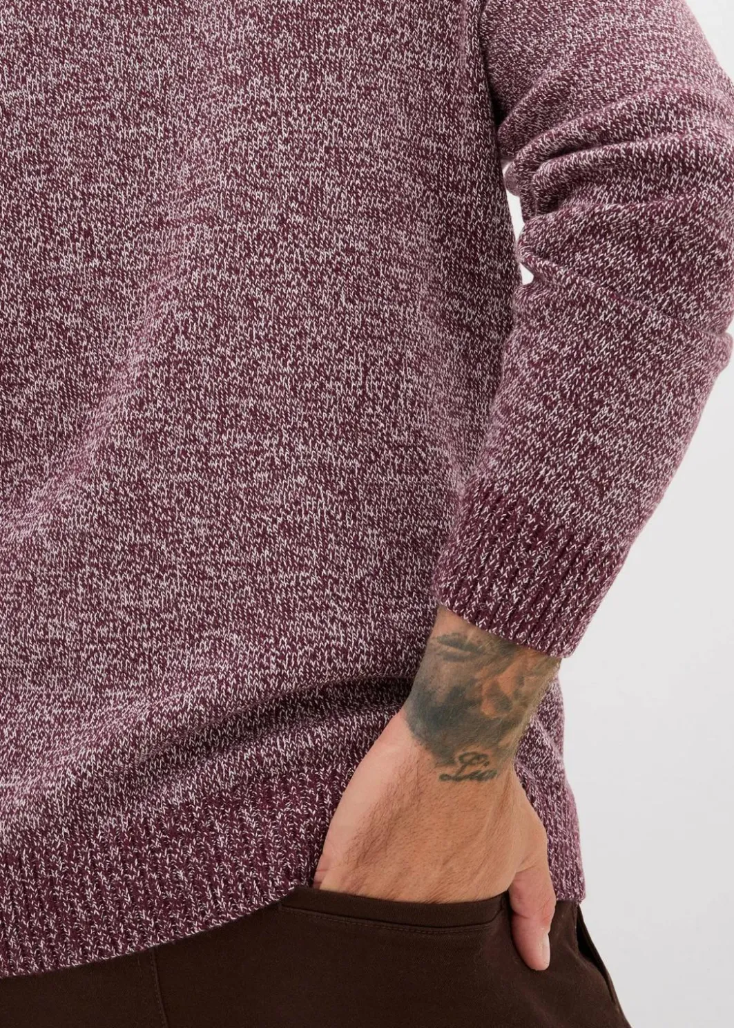 Sale Rollkragenpullover mit Baumwolle Herren Große Größen|Basics
