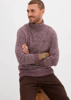 Sale Rollkragenpullover mit Baumwolle Herren Große Größen|Basics