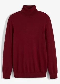 Herren bonprix Große Größen|Pullover & Strickjacken|Rollkragenpullover mit Kaschmir