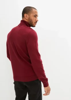 Herren bonprix Große Größen|Pullover & Strickjacken|Rollkragenpullover mit Kaschmir