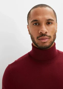 Herren bonprix Große Größen|Pullover & Strickjacken|Rollkragenpullover mit Kaschmir