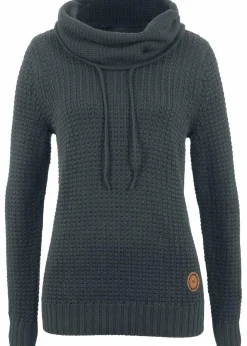 Damen bonprix Bekleidung·Umstandsmode|Pullover & Strickjacken|Rollkragenpullover mit Kordeln