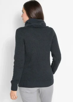 Damen bonprix Bekleidung·Umstandsmode|Pullover & Strickjacken|Rollkragenpullover mit Kordeln