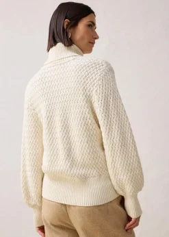 Sale Rollkragenpullover mit Merinowolle Damen Pullover & Strickjacken|Strickmode