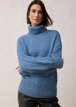 Damen bonprix Bekleidung·Umstandsmode|Bekleidung·Jeans|Rollkragenpullover mit Merinowolle
