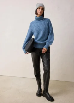 Damen bonprix Bekleidung·Umstandsmode|Bekleidung·Jeans|Rollkragenpullover mit Merinowolle