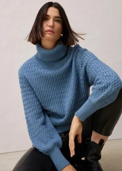 Damen bonprix Bekleidung·Umstandsmode|Bekleidung·Jeans|Rollkragenpullover mit Merinowolle
