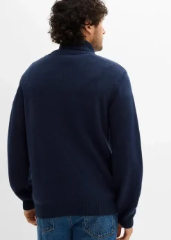 Herren bonprix Große Größen|Basics|Rollkragenpullover mit Rippbündchen