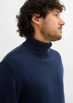 Herren bonprix Große Größen|Basics|Rollkragenpullover mit Rippbündchen