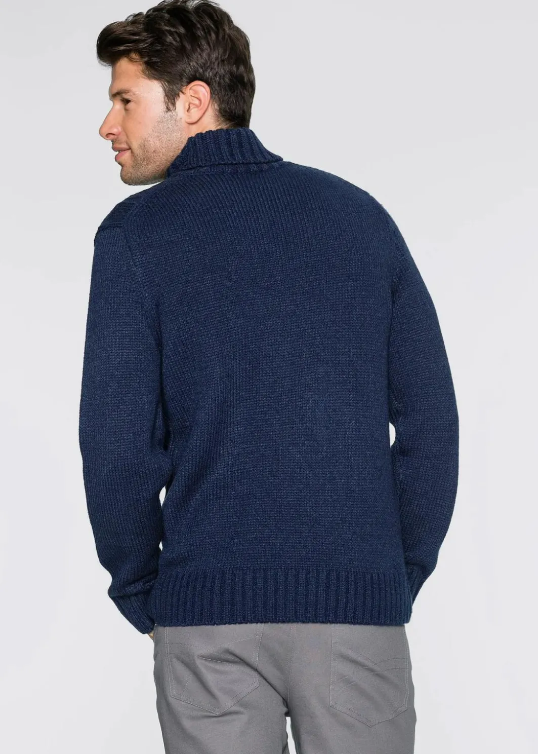 Rollkragenpullover mit Zopfmuster Herren Pullover & Strickjacken|Große Größen