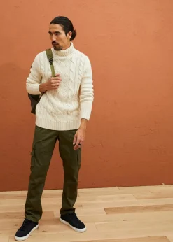 Sale Rollkragenpullover mit Zopfmuster Herren Große Größen|Pullover & Strickjacken