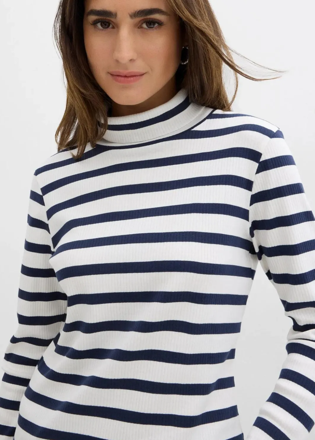 Damen bonprix Bekleidung·Röcke|Basics|Rollkragenshirt aus reiner Baumwolle