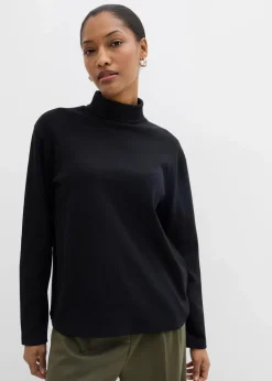 Best Rollkragenshirt aus reiner Bio-Baumwolle Damen Shirts & Tops