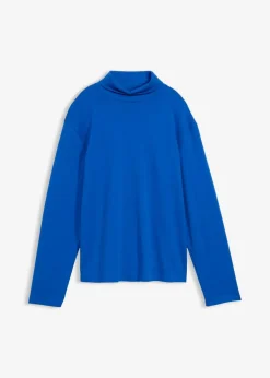 New Rollkragenshirt aus reiner Bio-Baumwolle Damen Shirts & Tops