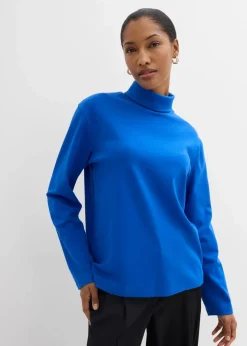 New Rollkragenshirt aus reiner Bio-Baumwolle Damen Shirts & Tops