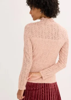 Hot Rollkragenshirt aus Spitze Damen Shirts & Tops