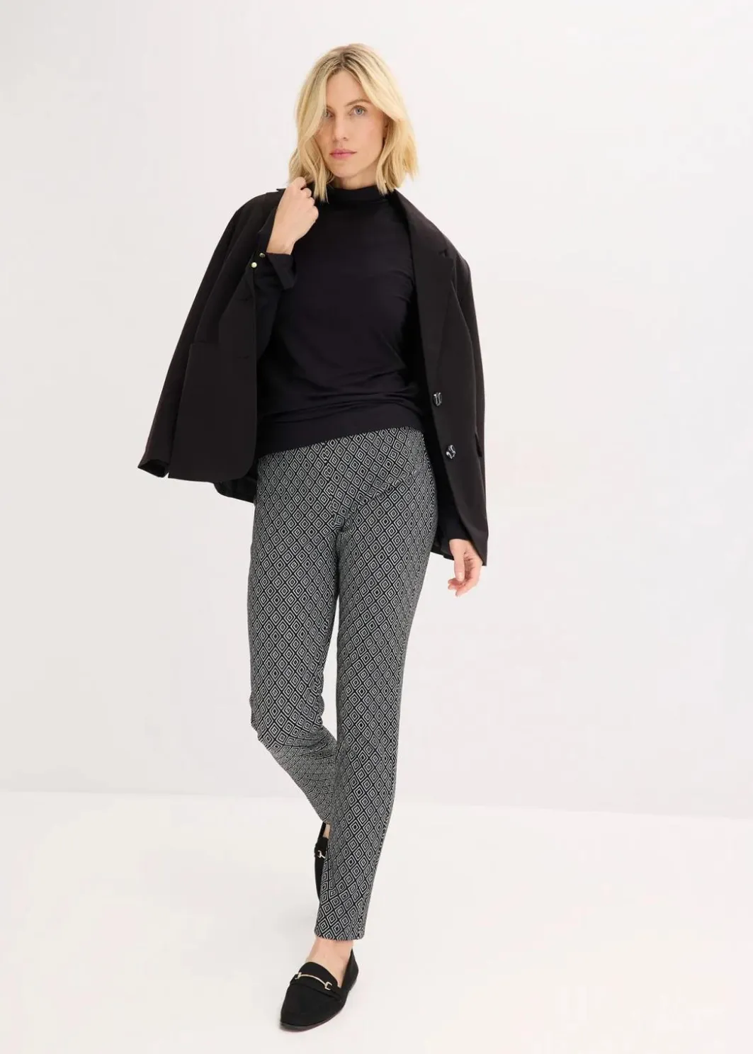 Best Rollkragenshirt mit dekorativen Knöpfen Damen Shirts & Tops