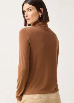Hot Rollkragenshirt mit Woll-Anteil Damen Premium|Shirts & Tops