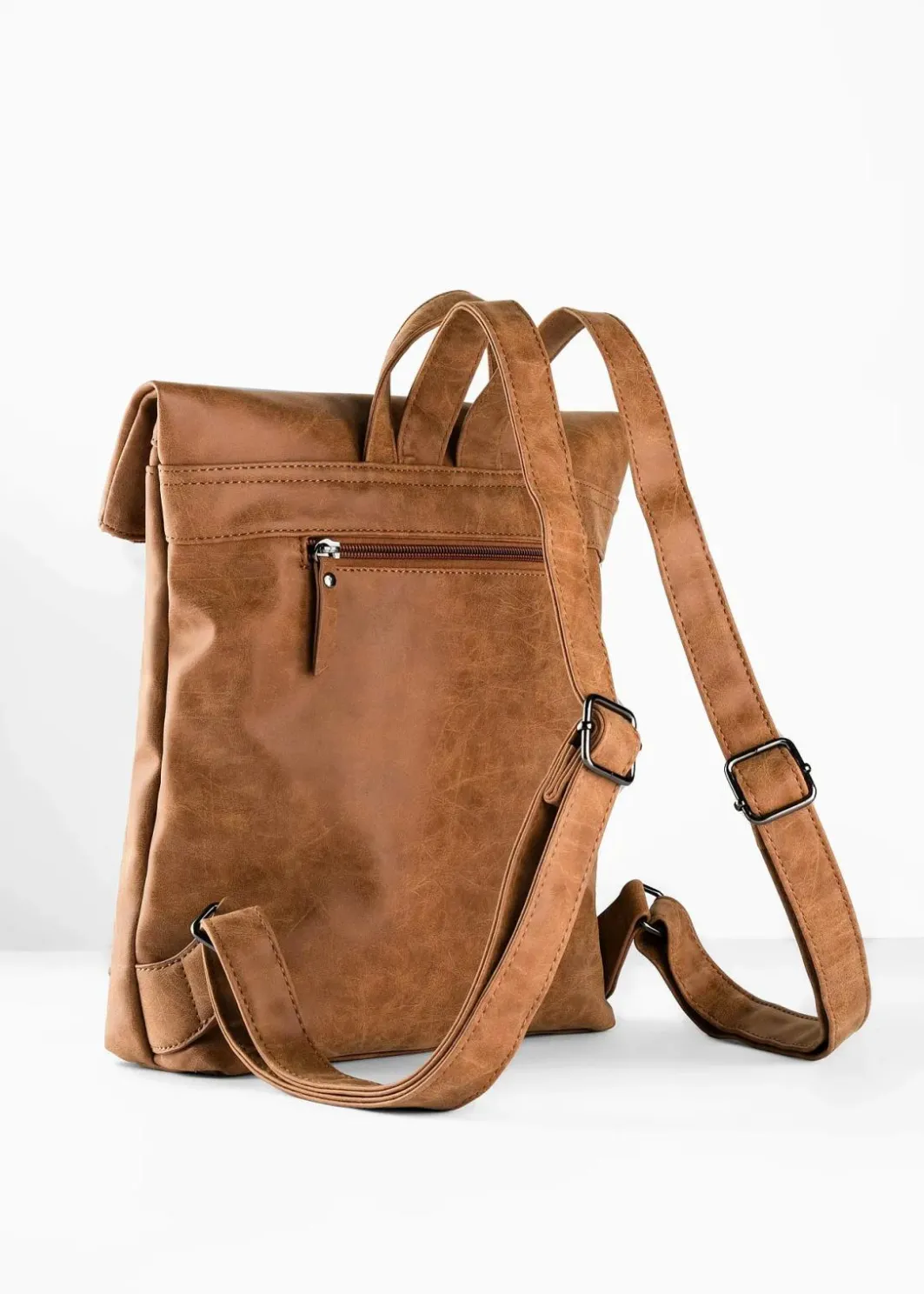 Damen bonprix Taschen|Rucksack mit Außentasche und Schnallendetail