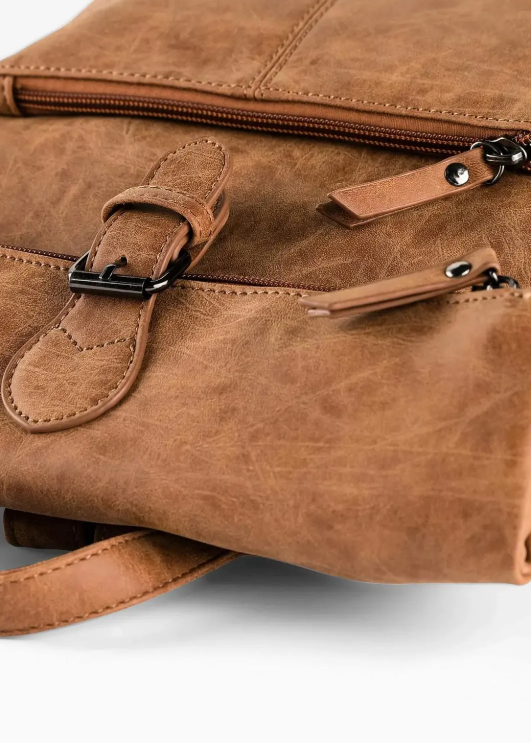 Damen bonprix Taschen|Rucksack mit Außentasche und Schnallendetail