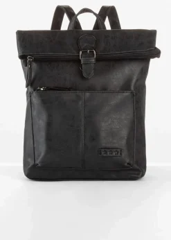 New Rucksack mit Außentasche und Schnallendetail Damen Taschen