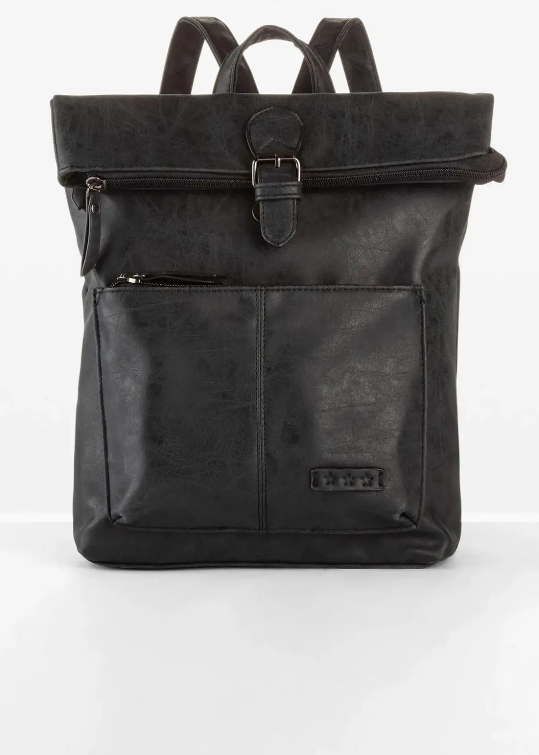 New Rucksack mit Außentasche und Schnallendetail Damen Taschen