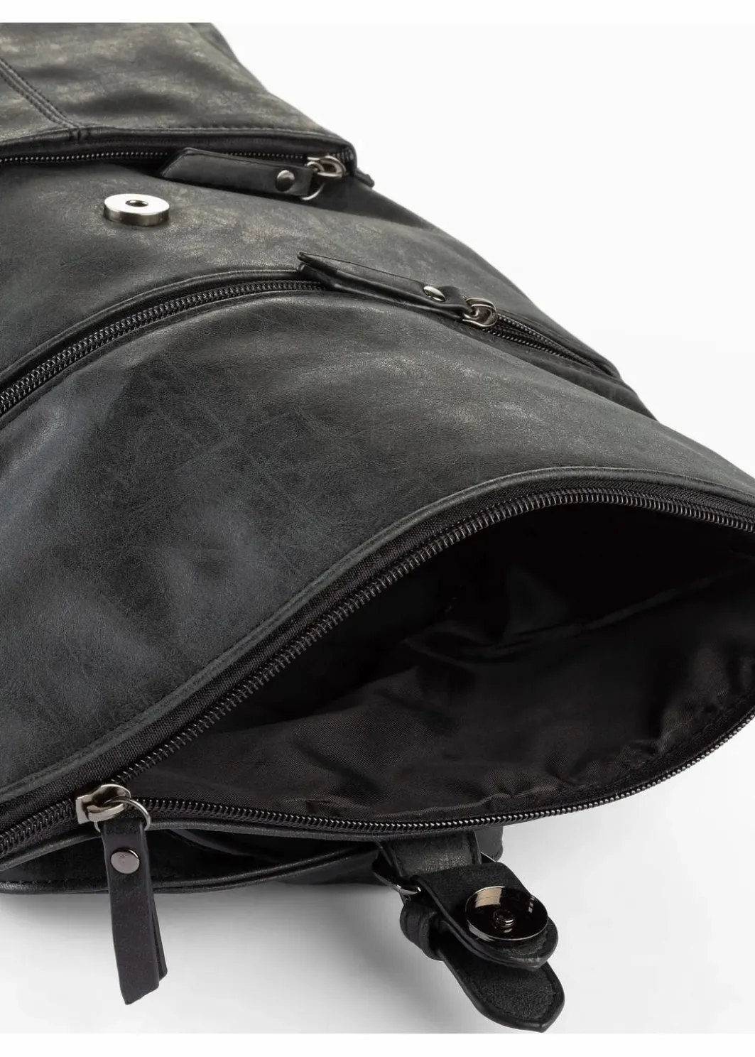 New Rucksack mit Außentasche und Schnallendetail Damen Taschen