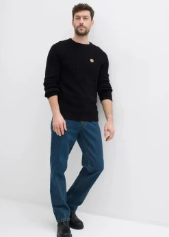 Hot Rundhalspullover aus weichem Baumwollmix Herren Pullover & Strickjacken|Basics