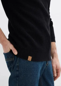 Hot Rundhalspullover aus weichem Baumwollmix Herren Pullover & Strickjacken|Basics