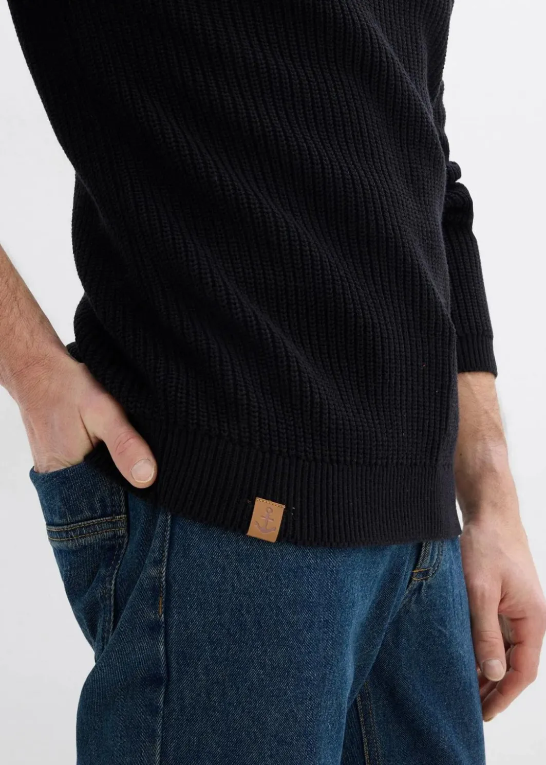 Hot Rundhalspullover aus weichem Baumwollmix Herren Pullover & Strickjacken|Basics