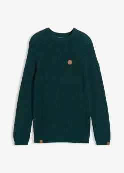 Clearance Rundhalspullover aus weichem Baumwollmix Herren Große Größen|Basics