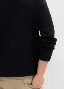 Clearance Rundhalspullover aus weichem Baumwollmix, Loose Fit Herren Große Größen|Pullover & Strickjacken