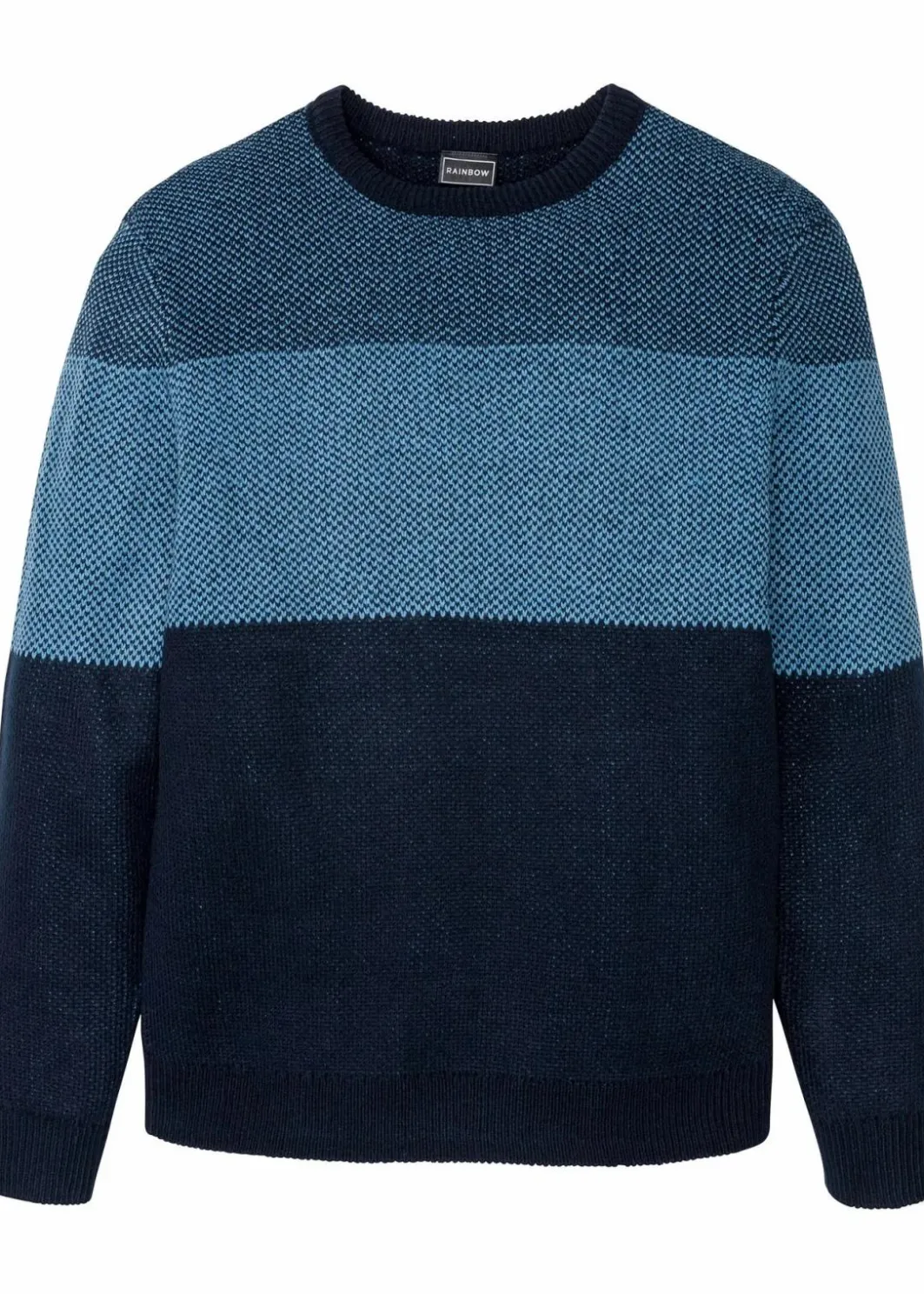 Sale Rundhalspullover im Colourblocking Herren Große Größen|Pullover & Strickjacken
