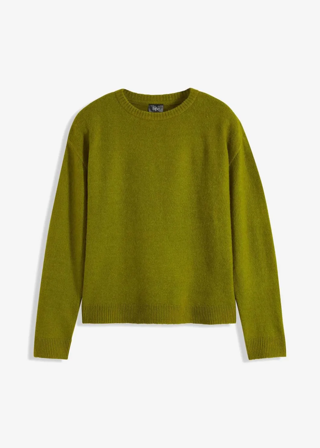 Damen bonprix Strickmode|Pullover & Strickjacken|Rundhalspullover mit überschnittener Schulter