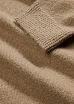 Damen bonprix Strickmode|Pullover & Strickjacken|Rundhalspullover mit überschnittener Schulter
