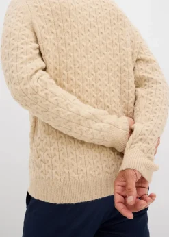 Herren bonprix Große Größen|Pullover & Strickjacken|Rundhalspullover mit Strukturmuster