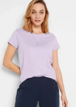 Damen bonprix Shirts & Tops|Basics|Rundhals-Shirt (5er-Pack)