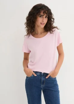 Damen bonprix Shirts & Tops|Basics|Rundhals-Shirt (5er-Pack)